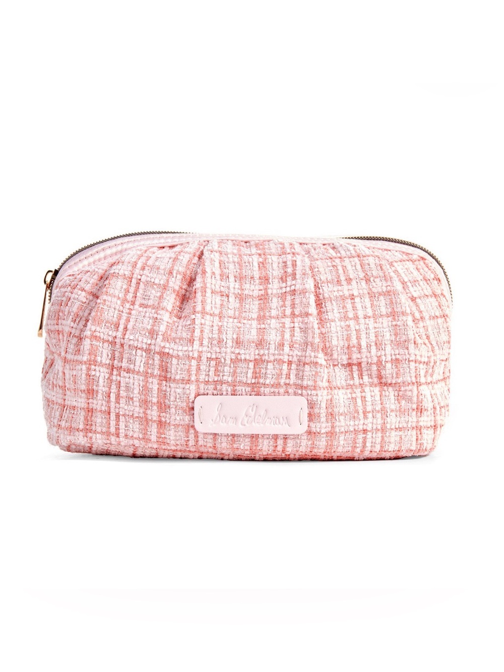 Sam Edelman Pink Tweed Cosmetic Pouch - Small Women Bag
